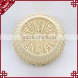 Wholesale Custom Made Round Fruit Basket Beige Color Bulk Wicker Baskets thumbnail-4