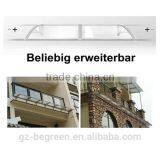 Glass Aluminum Metal Retractable Front Door Canopies With Polycarbonate Roof Sheet thumbnail-5