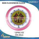 Home Decorative 12" Indoor Neon Clock 12NC102 thumbnail-1