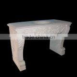Hand Carved Marble Basin With Floral Pattern thumbnail-1