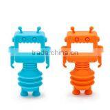 Robot Silicone Wine Stopper,Wine Saver,Reusable Bottle Cap thumbnail-5