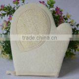 Cy297 Naturals Exfoliating Deep Cleansing Double-sided Loofah Pads Glove Luffa Fibres Sponge Scrubber Brush For Shower thumbnail-1