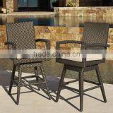Sigma Rattan Garden Furniture Wicker Barstool Outdoor Barbers Chairs thumbnail-1