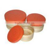 High Quality Best Selling Spun Bamboo Round Box From Vietnam thumbnail-1
