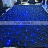 Made in China Fireproof Velvet Romantic Led Star Shine Curtain for Wedding thumbnail-5