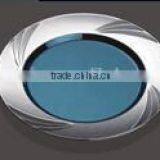 Gold Chrome Silver Plastic Charge Plated Tray