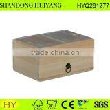 Hot Sale Unfinished Small Wooden Cabinet With Sliding Lid and Drawer thumbnail-1