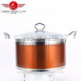 Factory Stocked Colorful Cheap Stainless Steel Soup Cooking Pot Set thumbnail-2