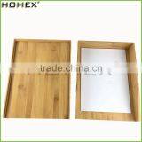 Bamboo Stackable Letter Tray/ Office Paper Tray Homex-BSCI thumbnail-1