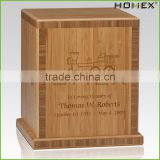 Bamboo cremation urn personalized urns Homex BSCI/Factory