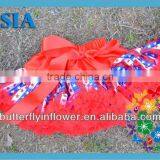 Wholesale Pettiskirts for Girls 4th of July Pettiskirts With Bow New Fashion Style Lovely Petti Skirts thumbnail-1