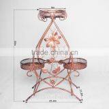 3 Flower Pot Display Garden Decorate Plant Flower Pot Metal Iron Plant Storage Stand thumbnail-5