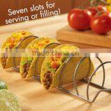Stainless Steel Taco Holder, Taco Rack, Wire Food Holder thumbnail-1
