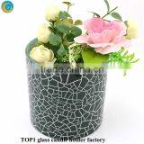 Silver Unity Candle Holder Green Mercury Glass Pillar Christmas Candle Holder thumbnail-6