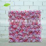 GNW FLW1508-9 Artificial Silk Fabric Flower Wall Upholstery Panel for Recording Studio Decoration