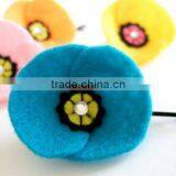 Hot 2017 Best Selling New Product Decorative Custom Handmade High Quality Fabric China Supplier Felt Cheap Wedding Hairgrips thumbnail-1