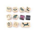Square Wooden Kids Toy Stamp thumbnail-1