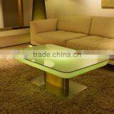 Waterproof Plastic Outdoor Use LED Lighted Glowing Long Bar Table With Rechargeable Battery thumbnail-2