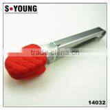 14032 Pineapple Glove Shape Silicone Kitchen and Barbecue Grill Tongs Cooking Stainless Steel Handle Food Tong thumbnail-1