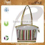 Printed See Through PVC/12 oz Canvas Bag With Pouch thumbnail-1