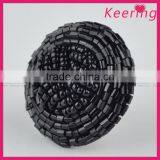 2016 New Arrival Black Custom Beaded Decorative Buttons for Clothing WBKA-300 thumbnail-3