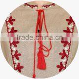 Boho Ukrainian Designs Beige Embroidered Shift Dress Bohemian Clothing Style Long Sleeve Maxi Dress HSd5083 thumbnail-5