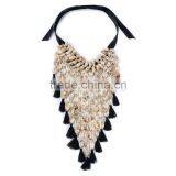 2016 Europe and the United States the New Multilayer Shell Long Tassels Woven Necklace to Sweater Chain Jewelry thumbnail-2