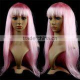 Cheap Women Cosplay Multi-color Long Straight Synthetic Wig Halloween Party Wig thumbnail-5