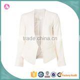 Office Lady off White Plain Formal Fancy Shorts Blazer Coat Designs thumbnail-1