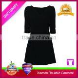 Fashion Clothes Collarless 3/4 Sleeve Open Women Loose Body Night Dress thumbnail-4