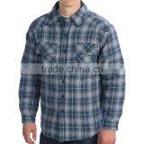 Gingham Check Flannel Shirt With Chest Embroidery thumbnail-1