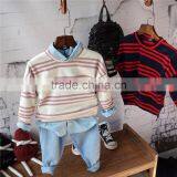 S16440A New 2017 Fashion Spring Childrens Stripe Long-sleeved Sweatshirts thumbnail-1