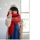 Autumn and Winter Wear Korean Style Mohair Warm Long Style Solid Fashion Knit Lovely Scarf Girl Hijab Scarf thumbnail-2