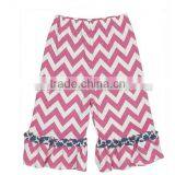Hot Pink Chevron Capris thumbnail-1
