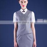 5 Colours Available Chantilly and Slim Fit Wholesale Formal Airline Uniforms of Women thumbnail-3