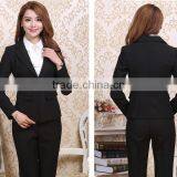 Custom Office Ladies Two Pieces Set Business Women Trousers Formal Suits Wholesale thumbnail-3