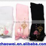 Bowknot Heart Printed Young Girls Tights