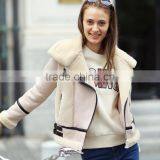 Customize Embroidered Logo Women Winter Coat Longsleeve Faux Fur Suede Coat Jacket thumbnail-2