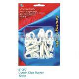 D&D Curtain Clips Runner 12pcs (51060) thumbnail-1