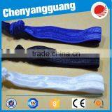 Nylon Solid Color Fold Over Elastic For Girl's Hair Ties thumbnail-4