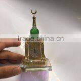 Wholesale Saudi Royal Makkah Clock Tower PERFUME Crystal Model Manufacture Islamic Wedding Souviner Gift thumbnail-5