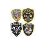 Custom Design Chenille Police Military Velcro Patches Laser cut border for garments