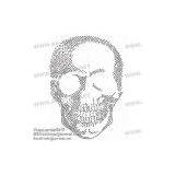 skull rhinestone transfer motif AA-STAR Motif