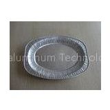 Embossed Oval Aluminum Foil Serving Tray Full Dimension Disposable For Frozen Food