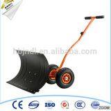 Adjustable Handle Push Snow Shovel With Wheel Tool Cart thumbnail-1