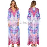 2017 summer Most Popular Chiffon digital printed wholesale sarongs for beach