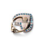 Custom Mobile Phone Diamond Lover Heart Flower Finger Phone Ring Holder