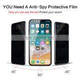 3D 5D Full Coverage Anti-Glare Keeping Secret Anti Shock Tempered Glass Privacy Screen Protector for Iphone x xr xs xs Max thumbnail-2