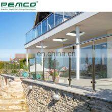 Low Price Hot Selling Stainless Steel Tempered Glass Railing Deck Handrail thumbnail-4