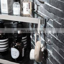 Glass Home Bathroom Accessories Black Stainless Steel Corner Wall Shower Shelves Holder Caddy Rack Hanging Organizer Storage thumbnail-5